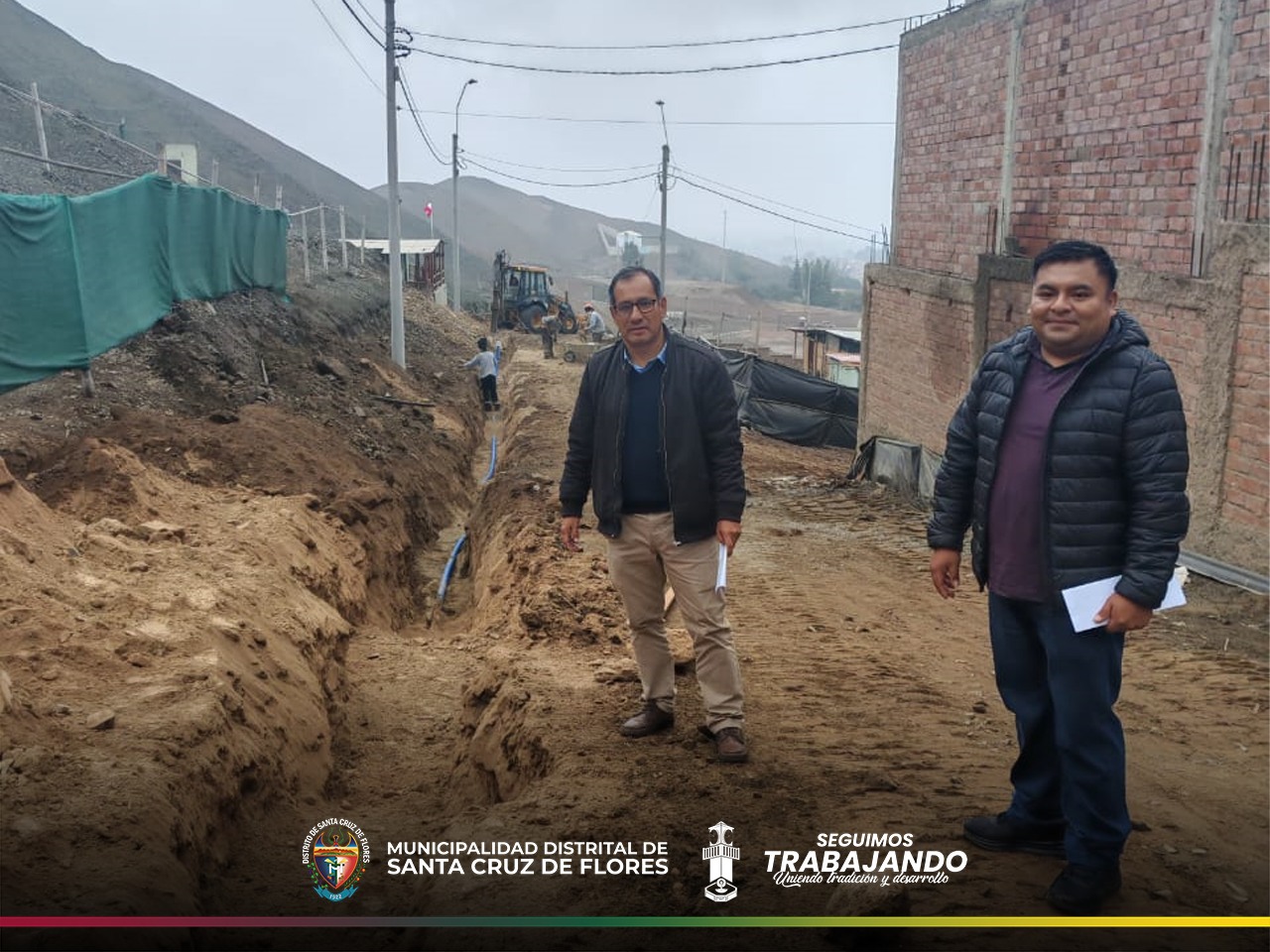 Comprometidos con el bienestar: Municipalidad supervisa instalación de agua potable en Bellavista