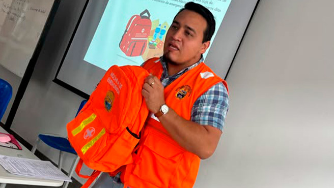 Instituciones educativas se suman para participar en el simulacro nacional multipeligro 2025