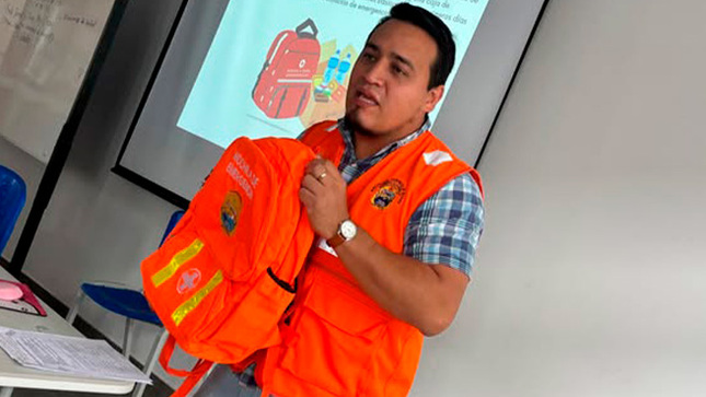 Instituciones educativas se suman para participar en el simulacro nacional multipeligro 2025