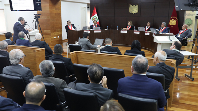 TC sesionó en audiencia pública y dejó al voto nueve procesos entre ellos el referido a la aplicación y alcances del delito de lesa humanidad y crímenes de guerra