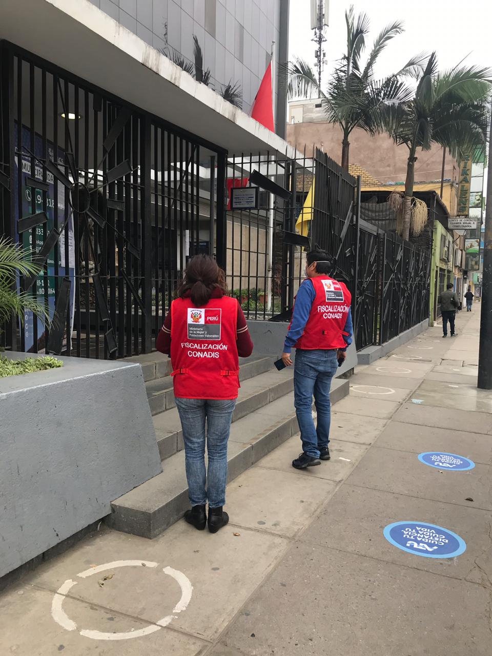 verificación de accesibilidad al ingreso