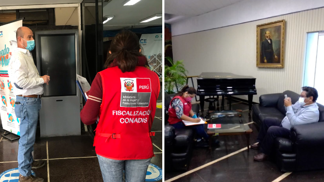 reunión con funcionarios de la municipalidad de lince