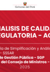 Vista preliminar de documento Presentación del Análisis de Calidad Regulatoria Ex Ante 25/08/2025