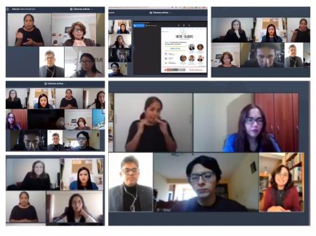 Participantes al Conversatorio virtual