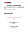 Vista preliminar de documento Registro de las donaciones recibidas por el MINSA 2