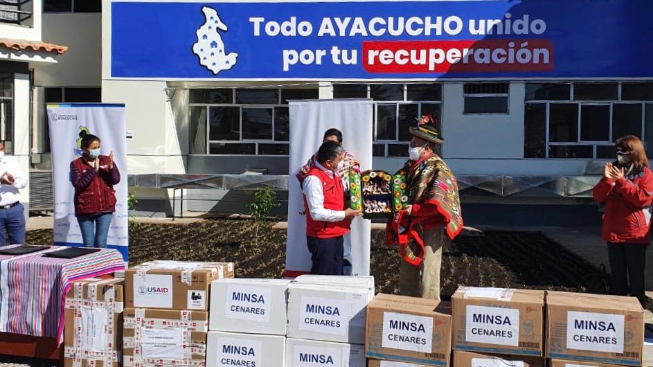 Región Ayacucho recibe insumos y equipos médicos para derrotar el Covid-19