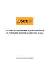 Vista preliminar de documento Factores que determinan que la duración de un proceso de selección sea mayor a 60 días - Año 2013