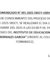 Vista preliminar de documento Comunicado para el Examen de Conocimientos