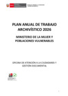 Vista preliminar de documento PLAN ANUAL DE TRABAJO ARCHIVÍSTICO MIMP 2026