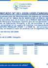 Vista preliminar de documento Comunicado Nº 001-2026-UGELCANGALLO