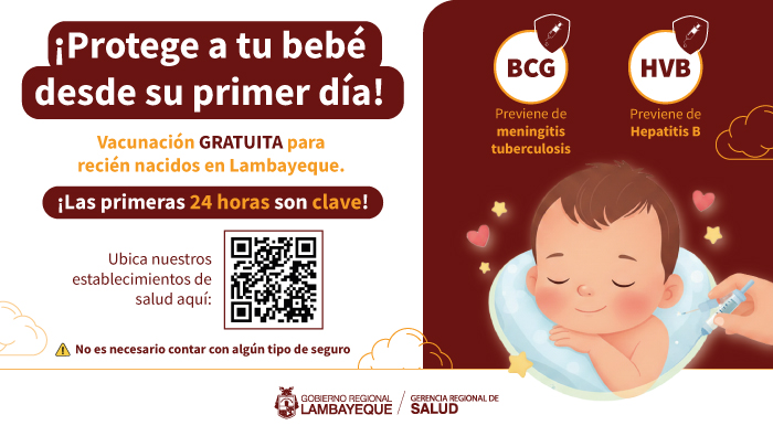 Vacunación para recién nacidos en Lambayeque: Protege a tu bebé desde el primer día