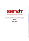 Vista preliminar de documento Plan de Gobierno y Transformación Digital SERVIR 2025 - 2027