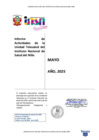 Vista preliminar de documento Informe con sello de Actividades de la Unidad Telesalud del Instituto Nacional de Salud del Niño - Mayo