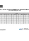 Vista preliminar de documento CRONOGRAMA DEL CONTROL OFICIAL DE PRODUCTOS HIDROBIOLOGICOS NACIONALES Y DE EXPORTACION
