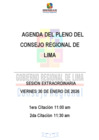 Vista preliminar de documento AGENDA DE SESIÓN DE CONSEJO REGIONAL N° 002-2026-CR/GRL