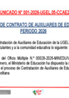Vista preliminar de documento COMUNICADO_001_2026_CAE2026 REPROGRAMACION DEL CRONOGRAMA
