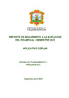 Vista preliminar de documento Seguimiento POI I Semestre 2025
