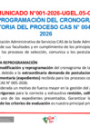 Vista preliminar de documento COMUNICADO 001_CAS 005-2026 REPROGRAMACION DE CRONOGRAMA