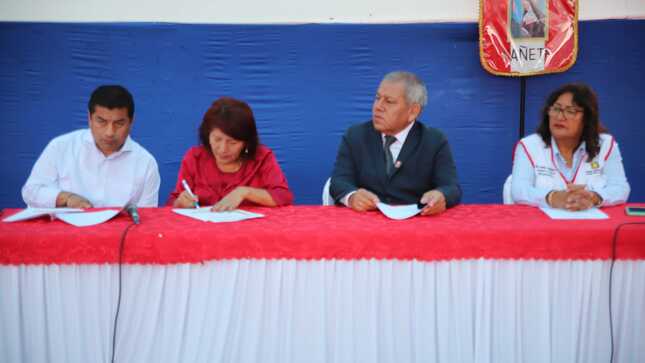 Proyecto de la obra “construcción de la I.E. P. Santa Rita de Cassia de San Vicente de Cañete”.