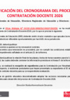 Vista preliminar de documento Circular 020-2026 MODIFICACIÓN DE CRONOGRAMA DEL PROCESO DE CONTRATACIÓN DOCENTE 2026