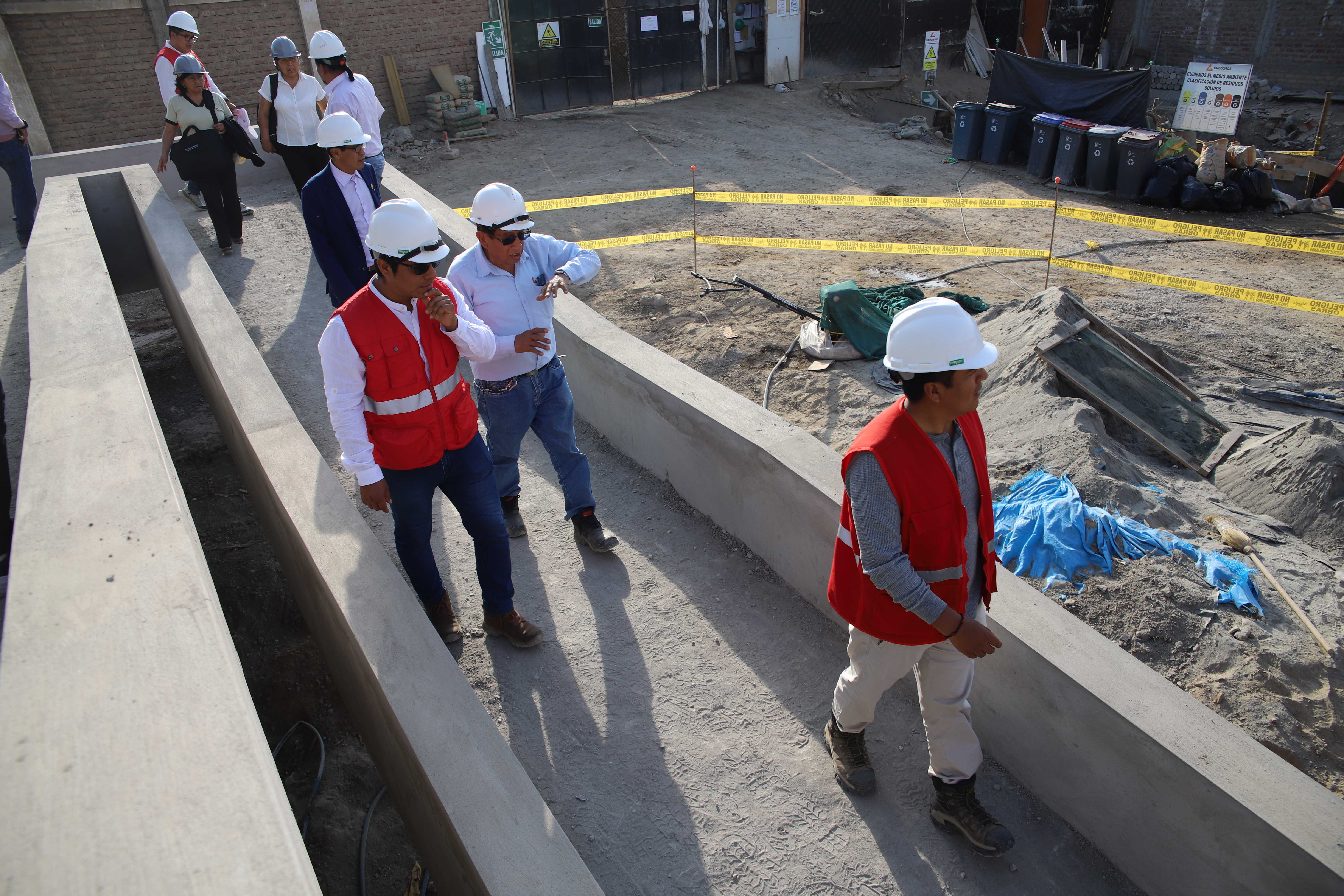Construcción de la I.E. Nuestra Señora del Carmen registra 50 % de avance físico.