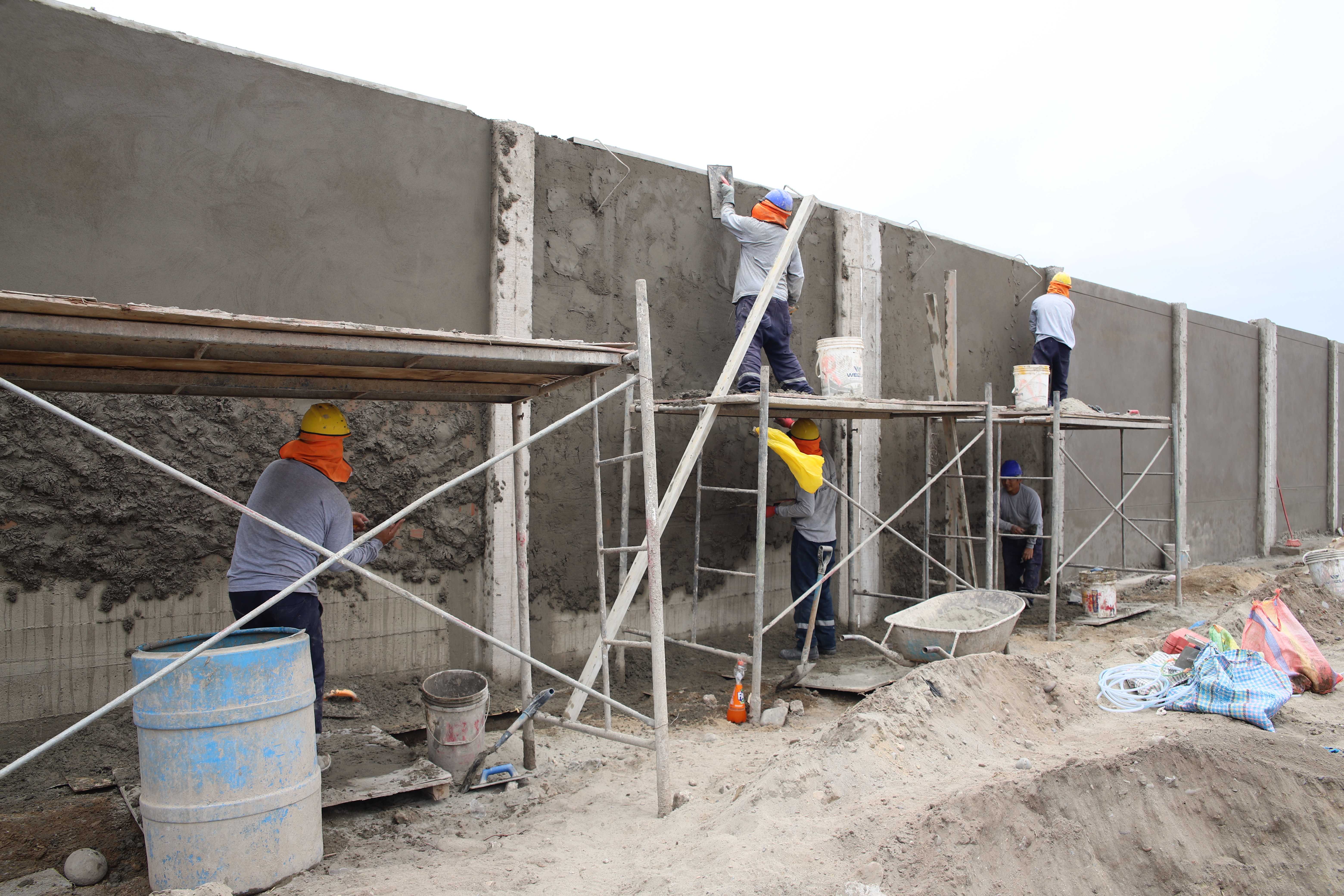 Más del 50% de avance de la obra construcción del colegio “Gerardo Salomón Mejía saco de Cerro Azul.