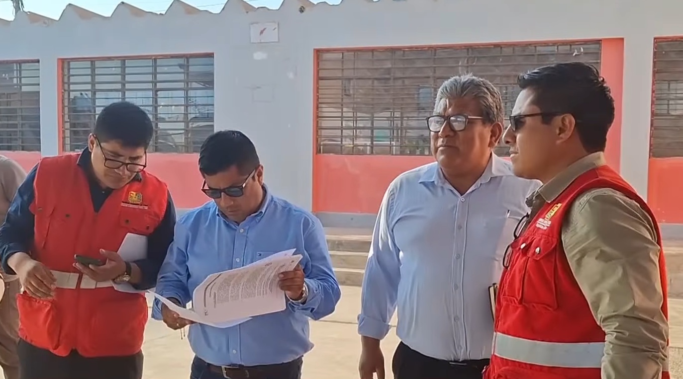 Confirman agenda y coordinan actividad de puesta de la primera piedra e inicio de la construcción de la I.E. N° 20193.