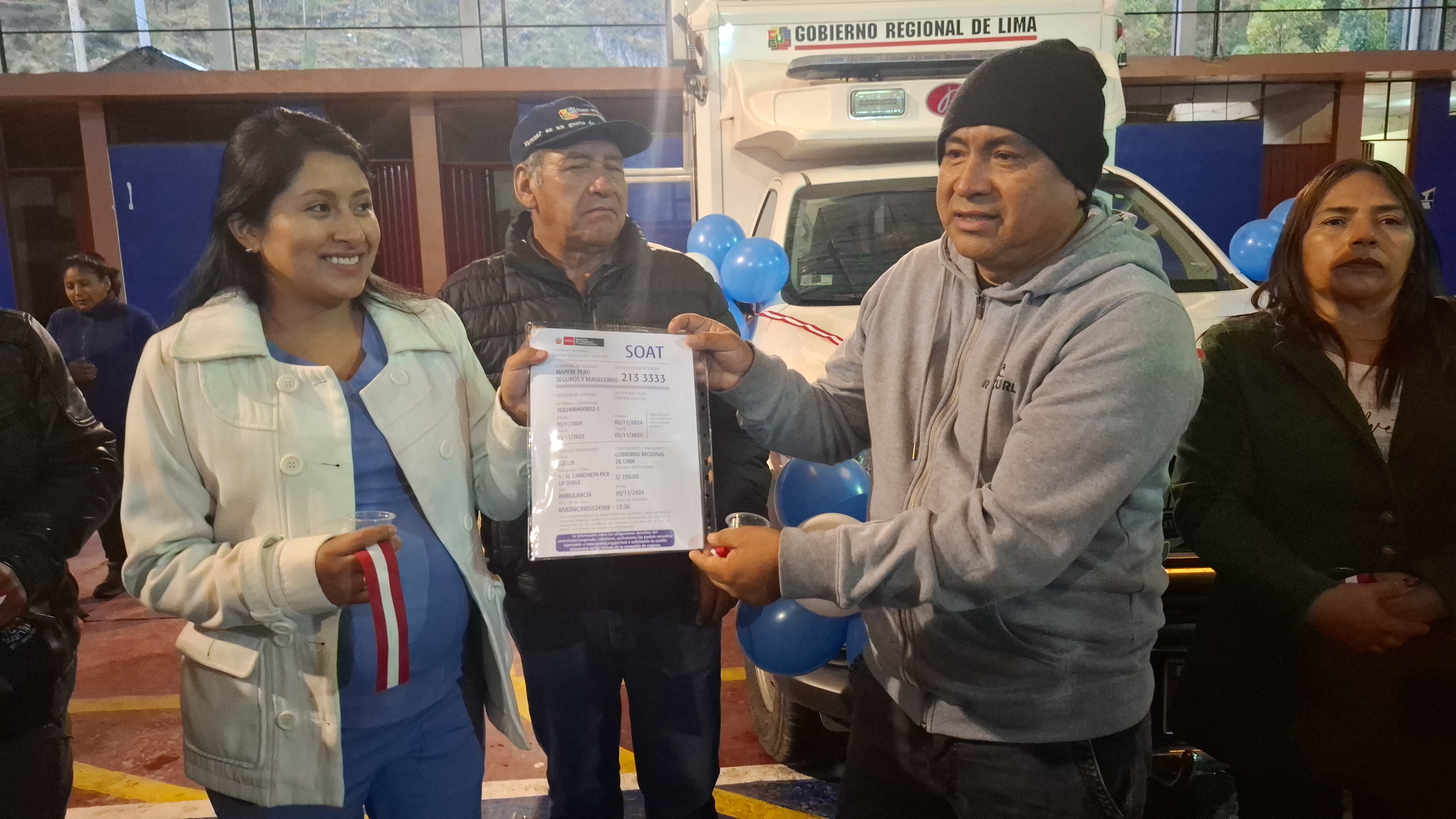Gobierno Regional de Lima entrega ambulancia equipada de tipo II al centro de salud de Tomas – Yauyos.