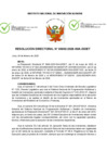 Vista preliminar de documento Resolución Directoral Nº 00002 -2026-INIA-DIDET