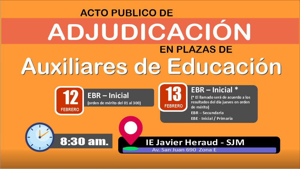 Proceso de Contratación de Auxiliares de Educación 2026