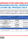 Vista preliminar de documento COMUNICADO 003_ REPROGRAMACION DEL CRONOGRAMA CAS 007-2026