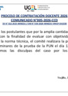 Vista preliminar de documento COMUNICADO 005-2026 - publicacion resultados de la PUN