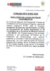 Vista preliminar de documento COMUNICADO N°002-2026_RESULTADOS EVALUACION DE CONOCIMIENTOS_PROYECTO MARISCAL CACERES