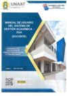Vista preliminar de documento Manual de Usuario SGA Docente