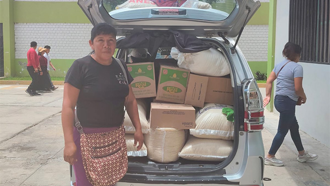 Municipalidad de Huarmey garantiza alimentación de sectores vulnerables con entrega de víveres a 20 comedores populares
