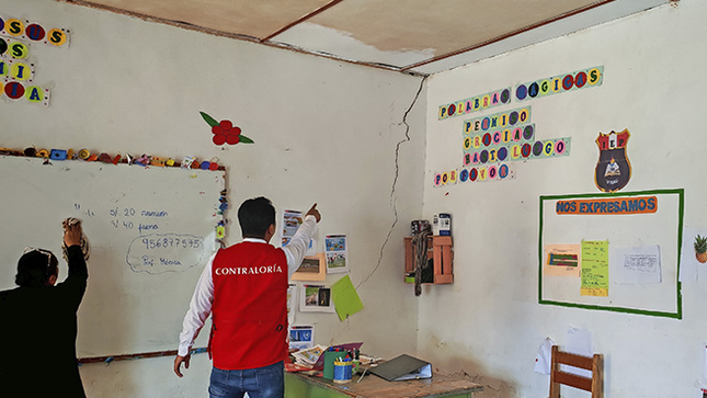 Huánuco. –Como resultado del Operativo de Control a los Servicios Educativos – Año Escolar 2026, la Contraloría General de la República recomendó a la Unidad de Gestión Educativa Local (UGEL) Huánuco tomar acciones correctivas ante las deficiencias encontradas en infraestructura, servicios básicos, dotación de material escolar, contratación de docentes y otras situaciones alertadas que ponen en riesgo el retorno a clases en una muestra de 54 instituciones educativas verificadas.