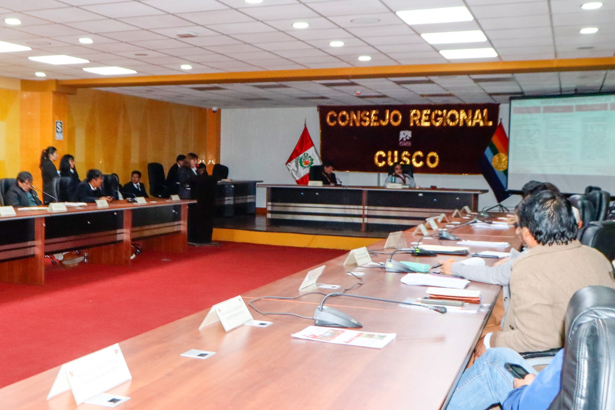 Plano del Consejo regional suspende sesión de informes de funcionarios hasta el 16 de febrero 2026