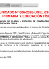 Vista preliminar de documento COMUNICADO 06 CONTRATACIÓN DOCENTE-PRIMARIA-EDUCACION FISICA