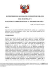 Vista preliminar de documento Resolución de la Unidad Registral N.° 00062-2026-SUNARP-ZRV-UREG