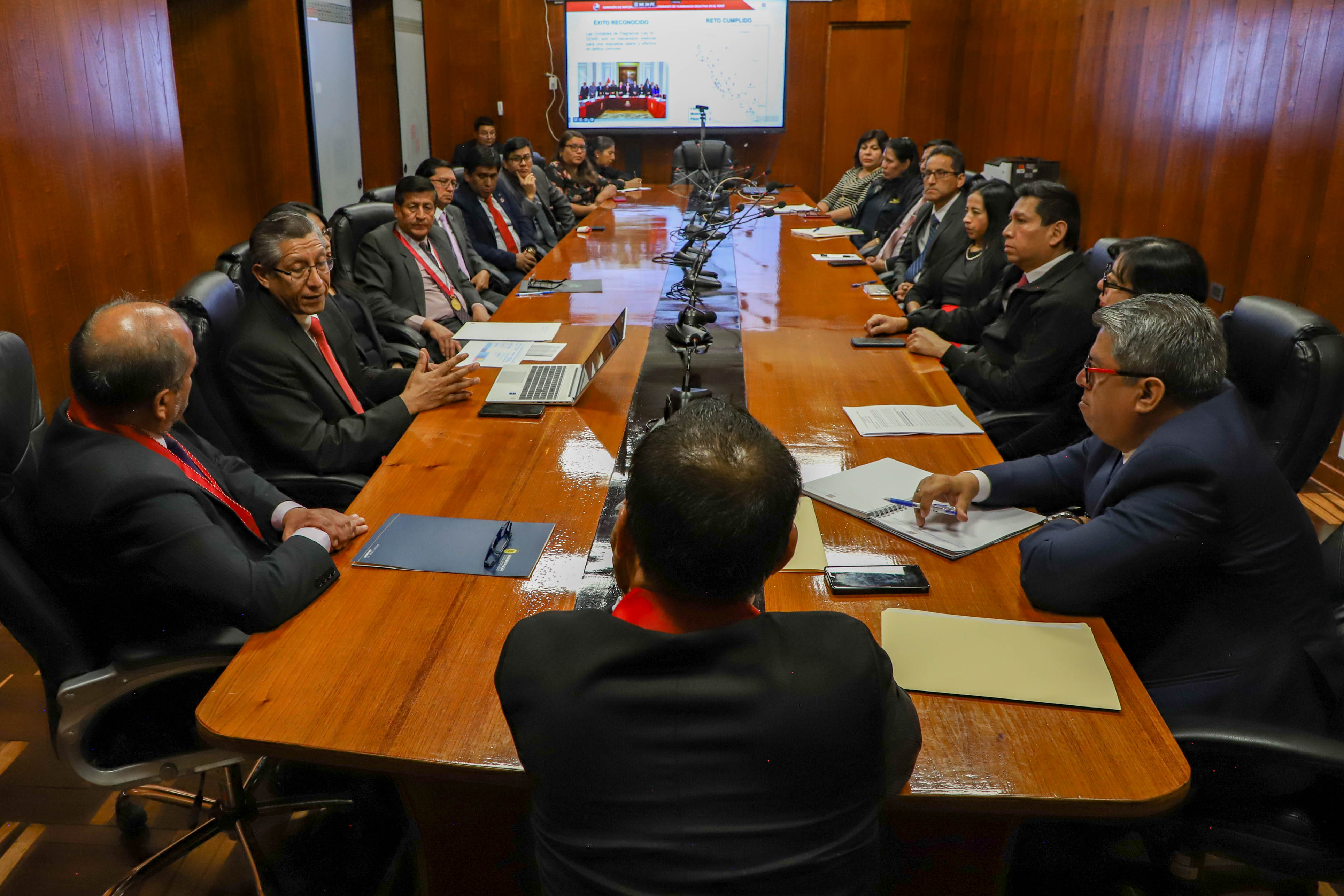 Poder Judicial fortalece la Unidad Piloto de Flagrancia en Ayacucho con Jornadas de trabajo Interinstitucional