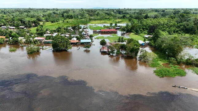 Caserío Aguas Negras en la Cuenca de Mashangay.