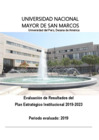 Vista preliminar de documento Informe de Evaluación de Resultados del Plan Estratégico Institucional 2019-2023 / 2019 Anual