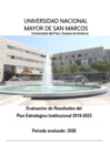 Vista preliminar de documento Informe de Evaluación de Resultados del Plan Estratégico Institucional 2019-2023 / 2020 Anual
