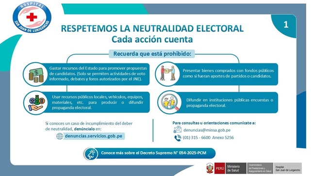Respetemos la Neutralidad Electoral