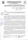 Vista preliminar de documento RESOLUCION SUB GERENCIAL REGIONAL N°001-2026-GR APURIMAC/SGSFLPR