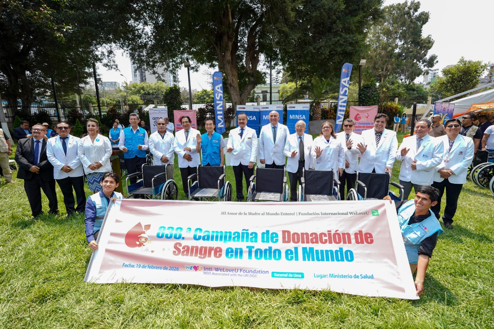 Junto al ministro de Salud, la directora general del INSNSB, Zulema Tomas, participó de actividad organizada en alianza con la Fundación Internacional WeLoveU.
