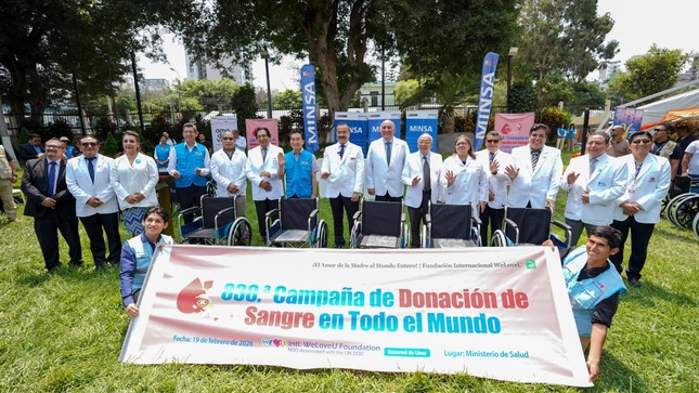 Junto al ministro de Salud, la directora general del INSNSB, Zulema Tomas, participó de actividad organizada en alianza con la Fundación Internacional WeLoveU.