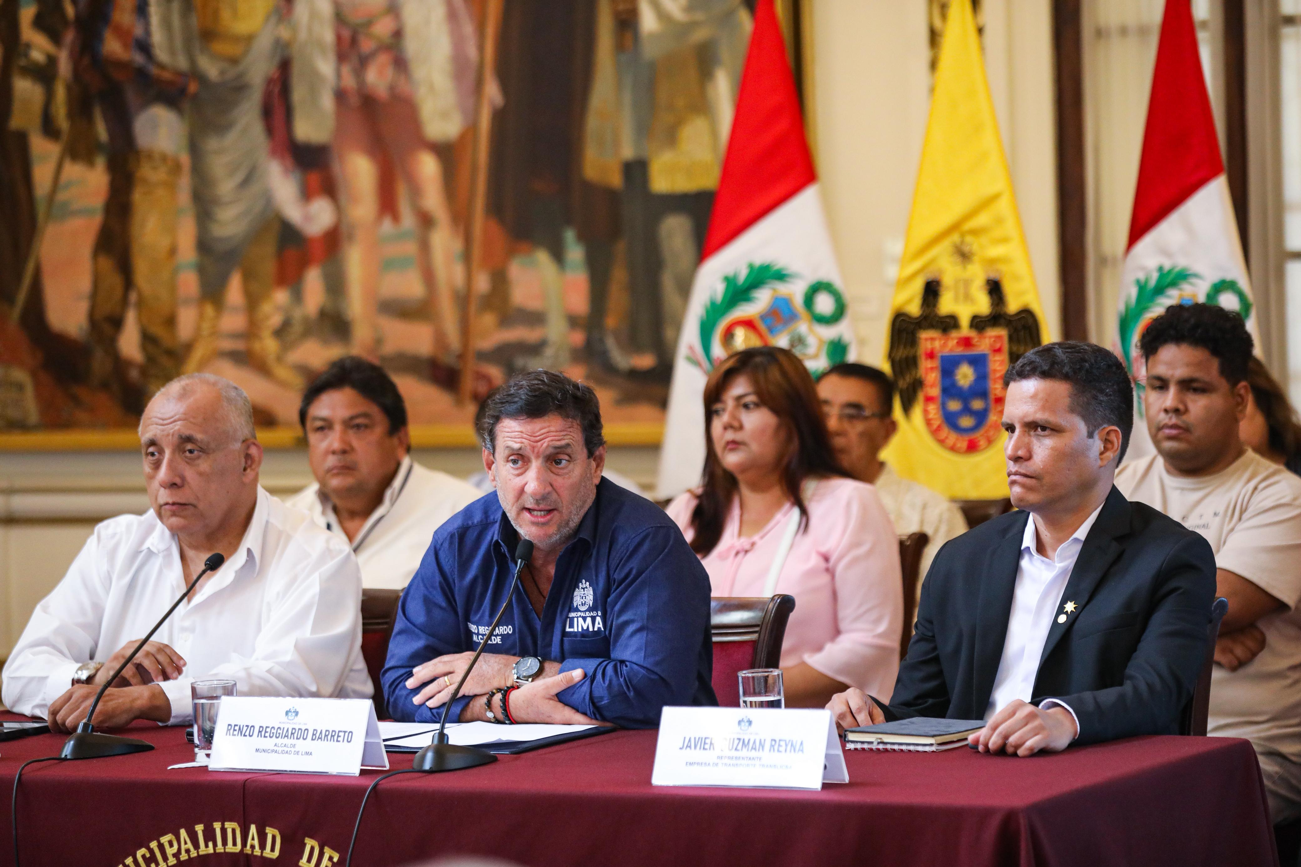 Gremios de transportistas respaldan creación de Guardia Municipal Metropolitana, tras reunión con alcalde de Lima, Renzo Reggiardo