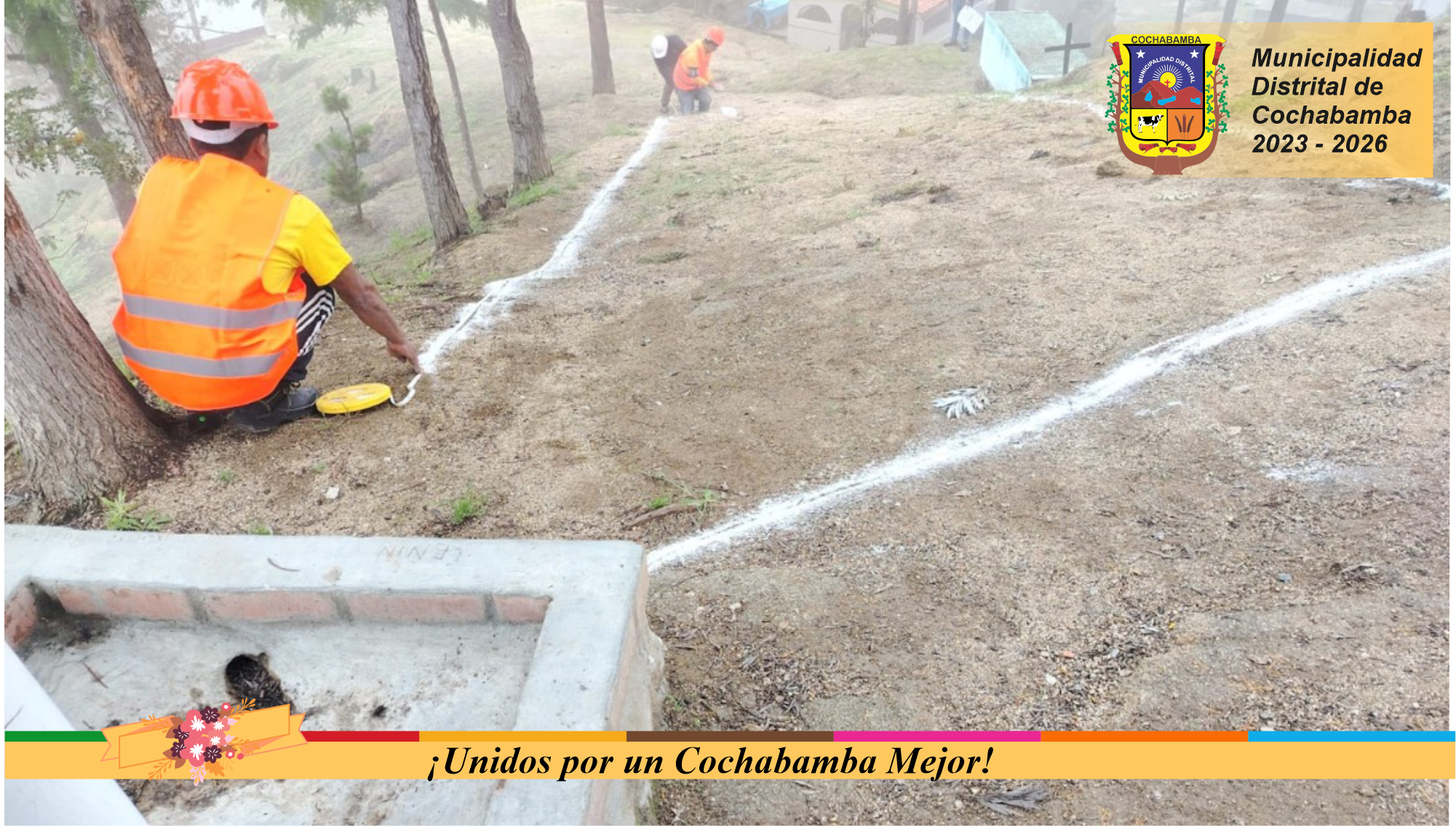 Trabajos de Construcción de Nichos y escaleras en el Cementerio de Cochabamba
