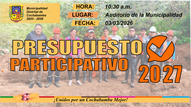 Presupuesto Participativo 2027